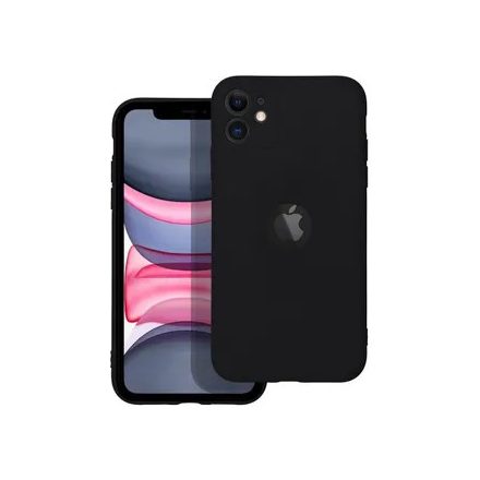 Apple iPhone 11 fekete szilikon