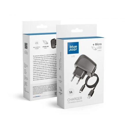 Blue Star micro usb hálózati töltő 1A