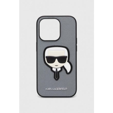 KARL LAGERFELD IPHONE 14 PRO MAX TOK- SZÜRKE