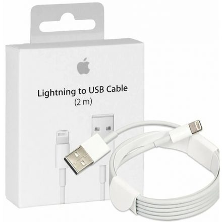 Apple Lightning to USB adat, töltőkábel 2m, fehér