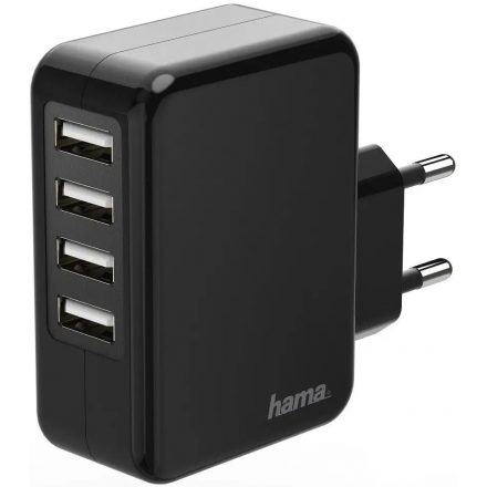 Hama hálózati töltő 4X USB 24W