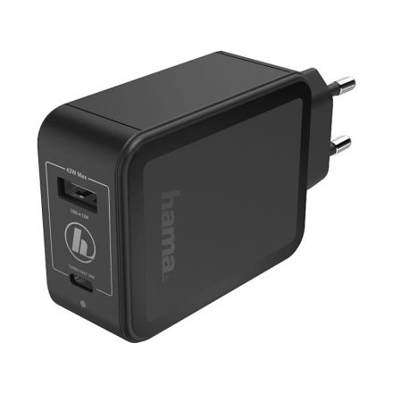 HAMA PD Hálózati töltő USB+USB Type-C